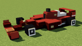Minecraft Ferrari Formula 1 Racing Car Schematic (litematic)